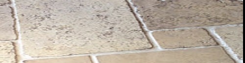 natural stone tiles with a tumbled finish